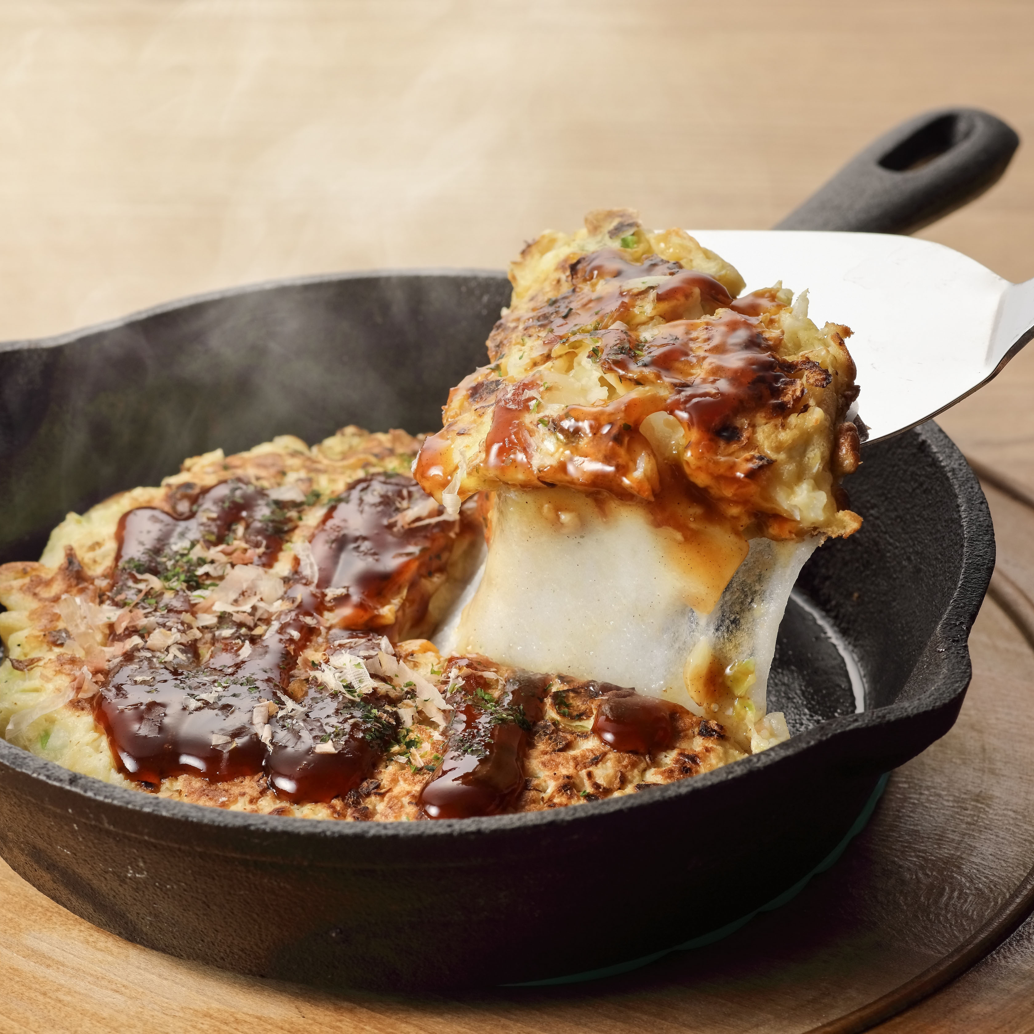 しゃぶしゃぶもち入りお好み焼き サトウ食品