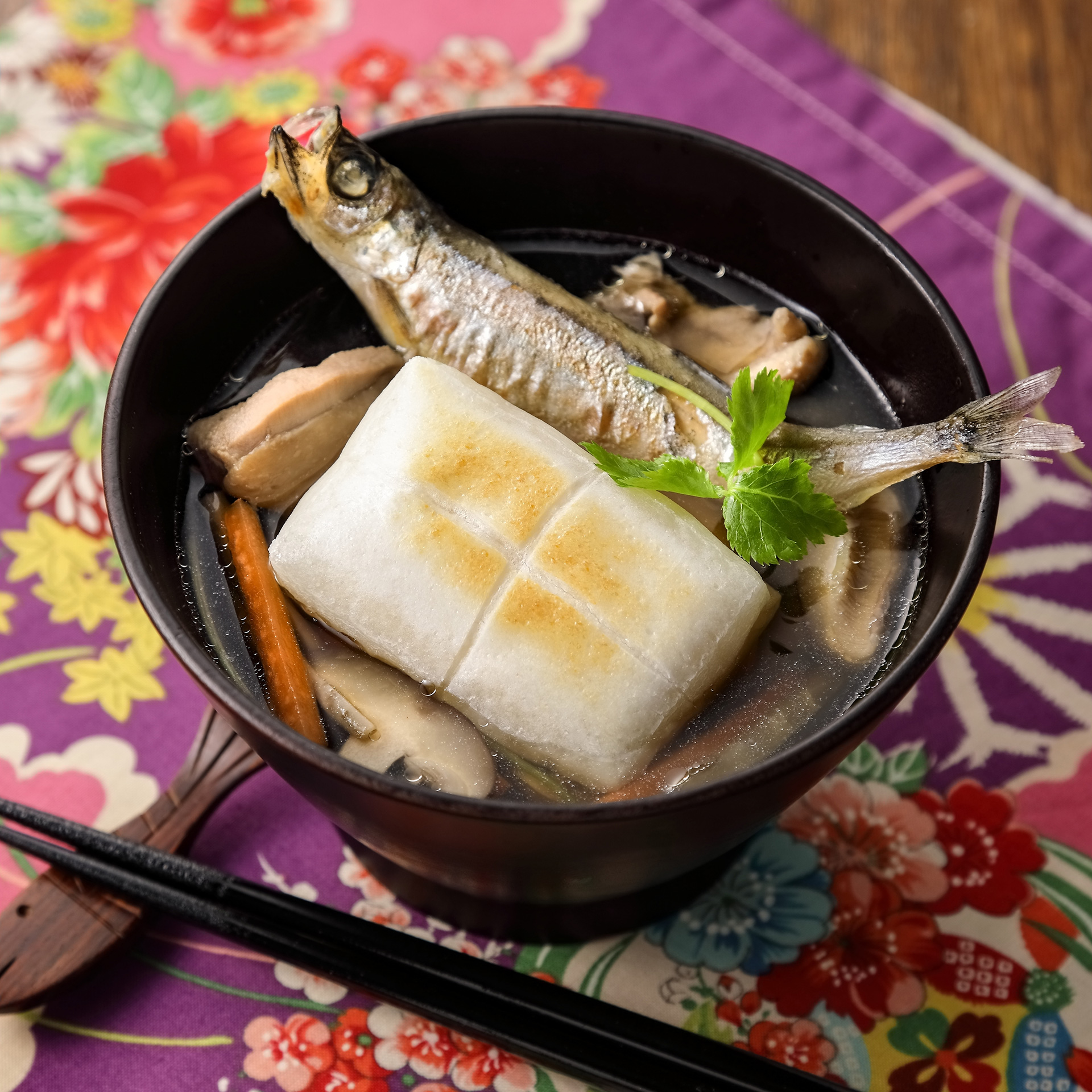 シシャモで生まれ変わったお雑煮イメージ