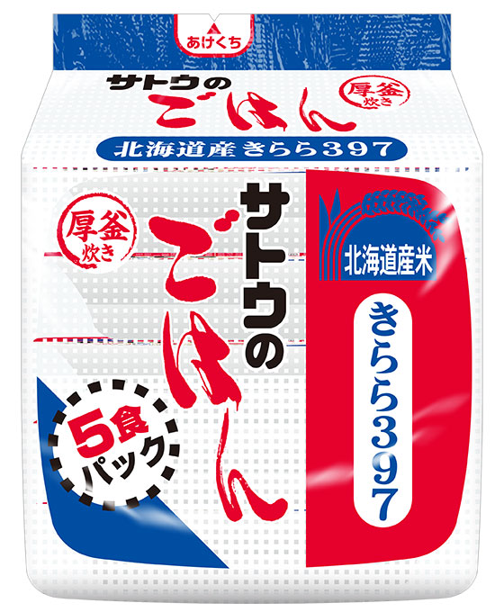 北海道産きらら397 0g 5食パック サトウ食品