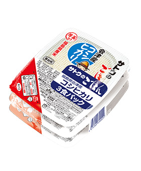 会津産コシヒカリ 200g 3食パックの画像