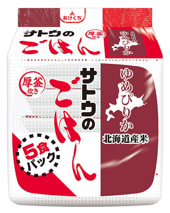 北海道産ゆめぴりか 200g 5食パック - サトウ食品