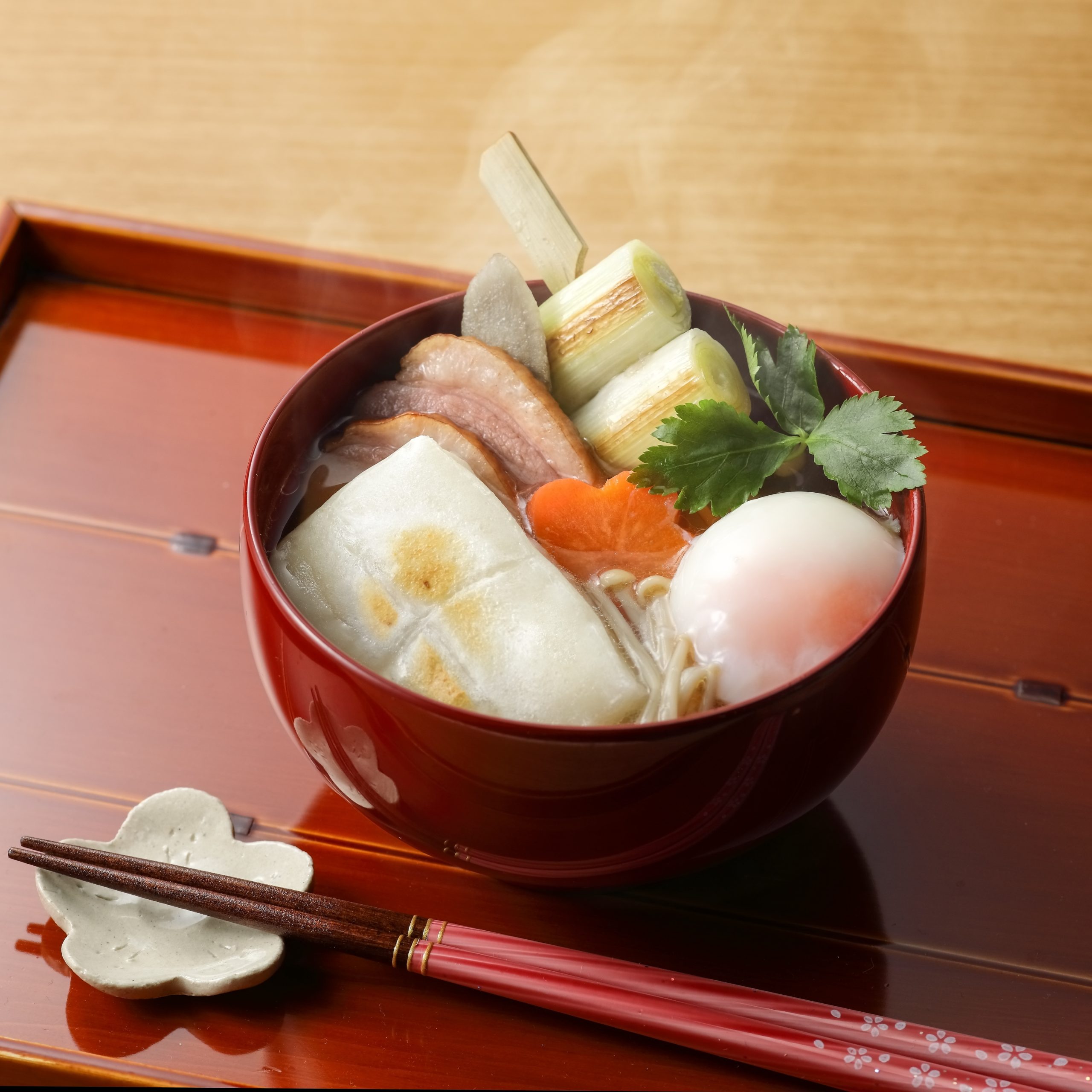 すき焼き風鴨ネギ雑煮の画像 すき焼き風鴨ネギ雑煮の画像